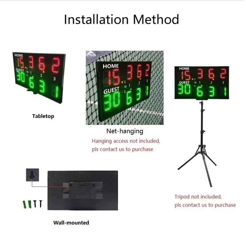 Scoreboard Digital - Draagbare Xcm Digitale Pl Court Scorebord