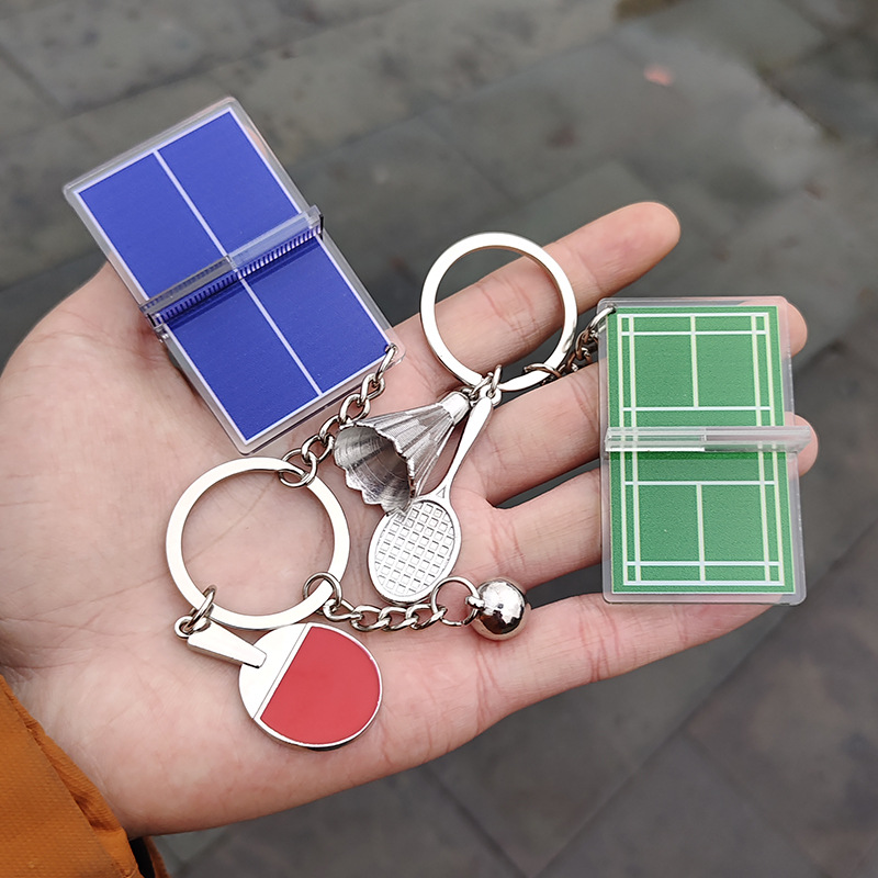 Badminton Bag - Nieuwe Mini Badminton Acryl Sleutelhanger Driedimensionale