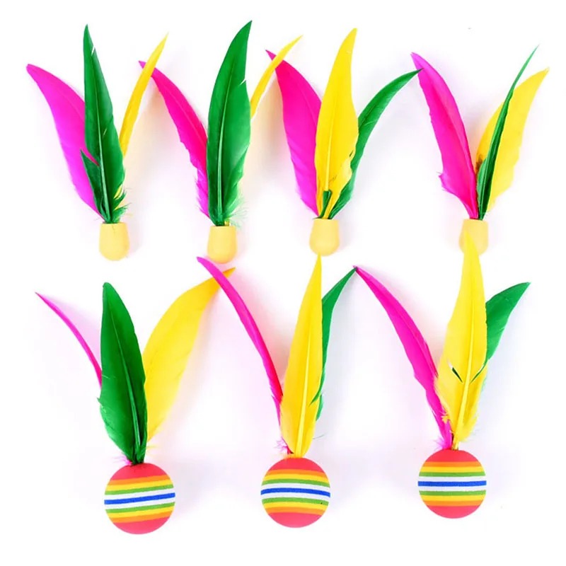 Feather Shuttlecock - 10 stuks outdoor badmintonballen, rubberen shuttlecocks,