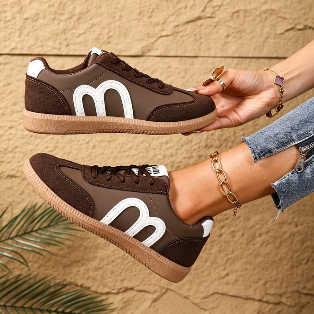 Badminton Shoes - Dames Tennisschoenen Platte Schoenen Damesmode Bruine