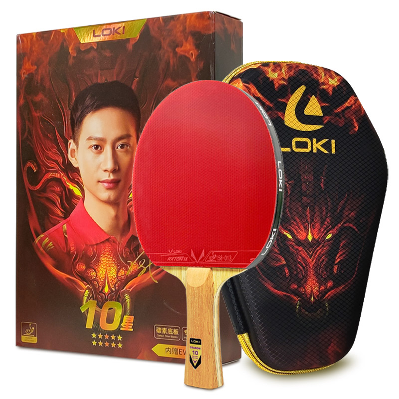 Badminton Racket Carbon - Originele LOKI Tafeltennis Racket Dragon Serie