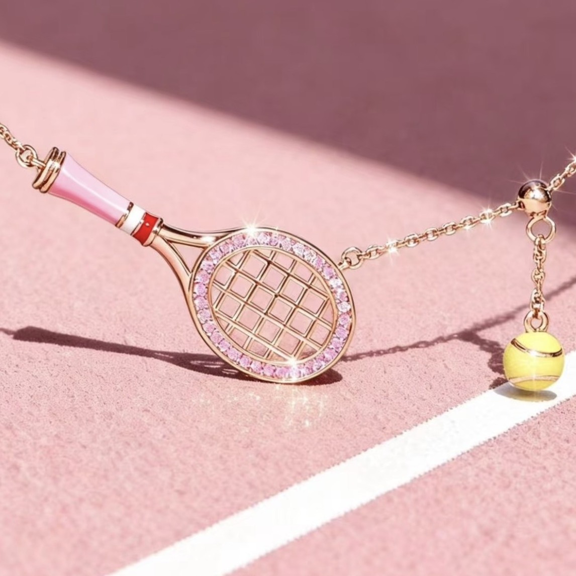 Badminton Racket - Geluksarmband, handketting, Europese en Amerikaanse sportstijl,