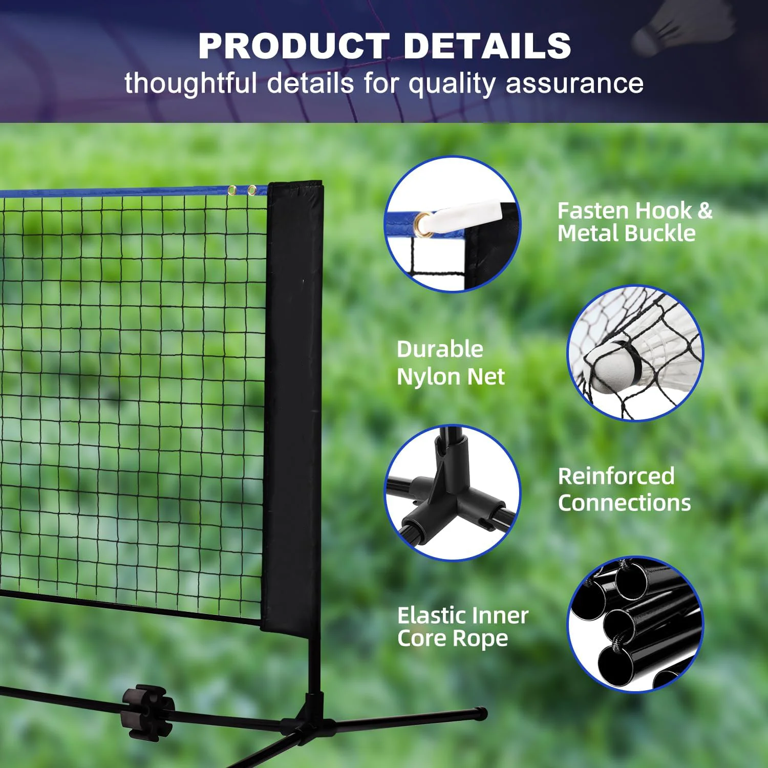 Hoogte Staal 10FT Multisportne - Badminton Net recensie en prijs