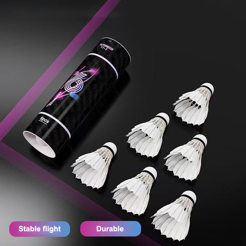 3/6 stuks badmintonballen, wit - Feather Shuttlecock recensie en prijs