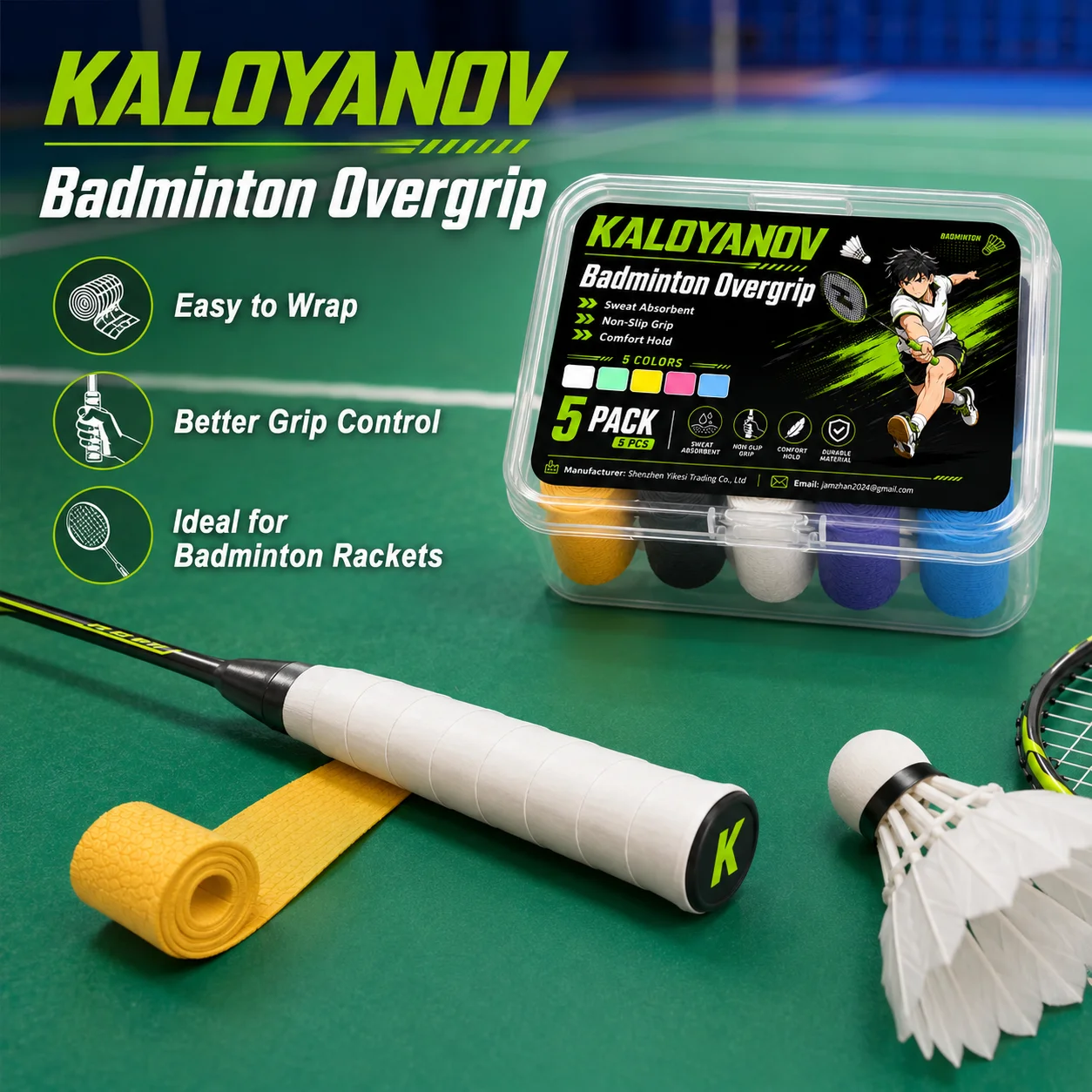 Tennis Overgrip Badminton Over - Badminton Materi recensie en prijs